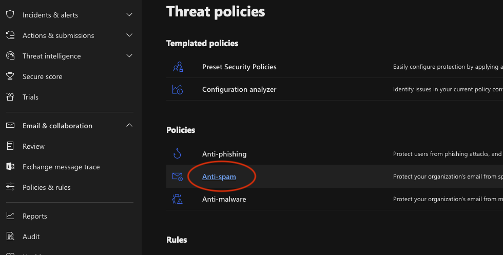 anti spam