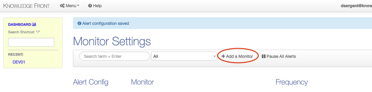 add monitor